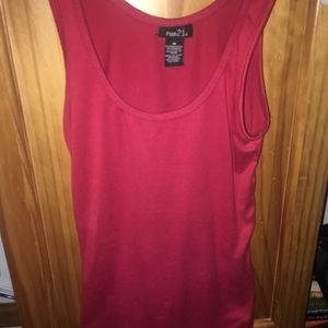 Red tank top